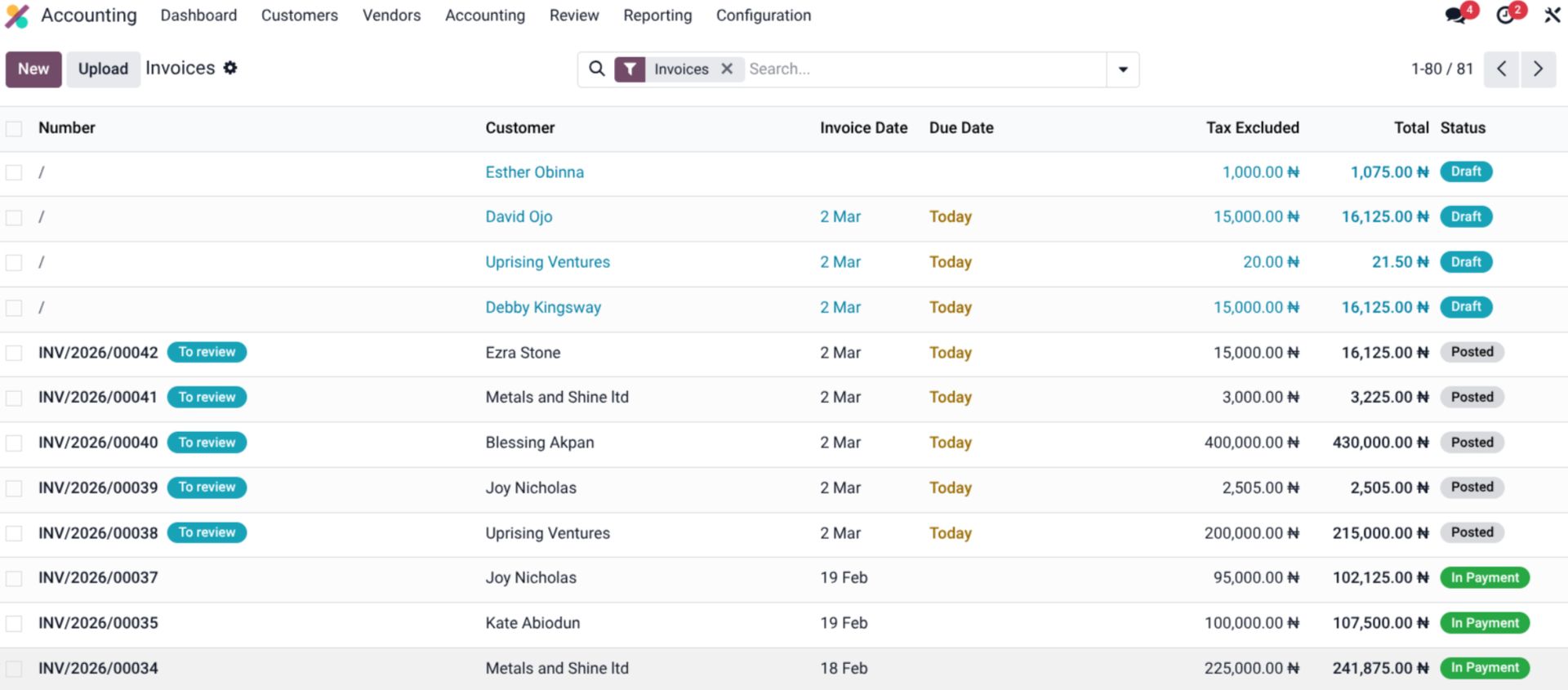 Odoo 19 Invoice and bills