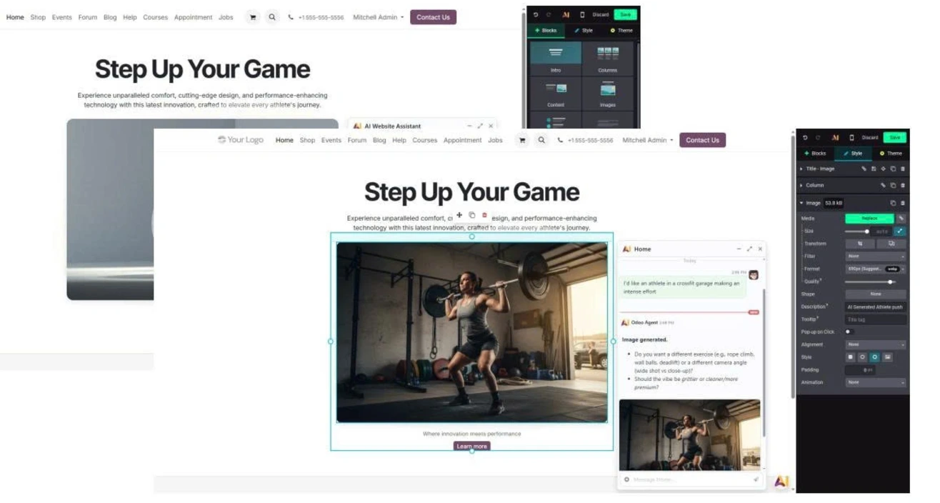 Odoo 20 Website Module
